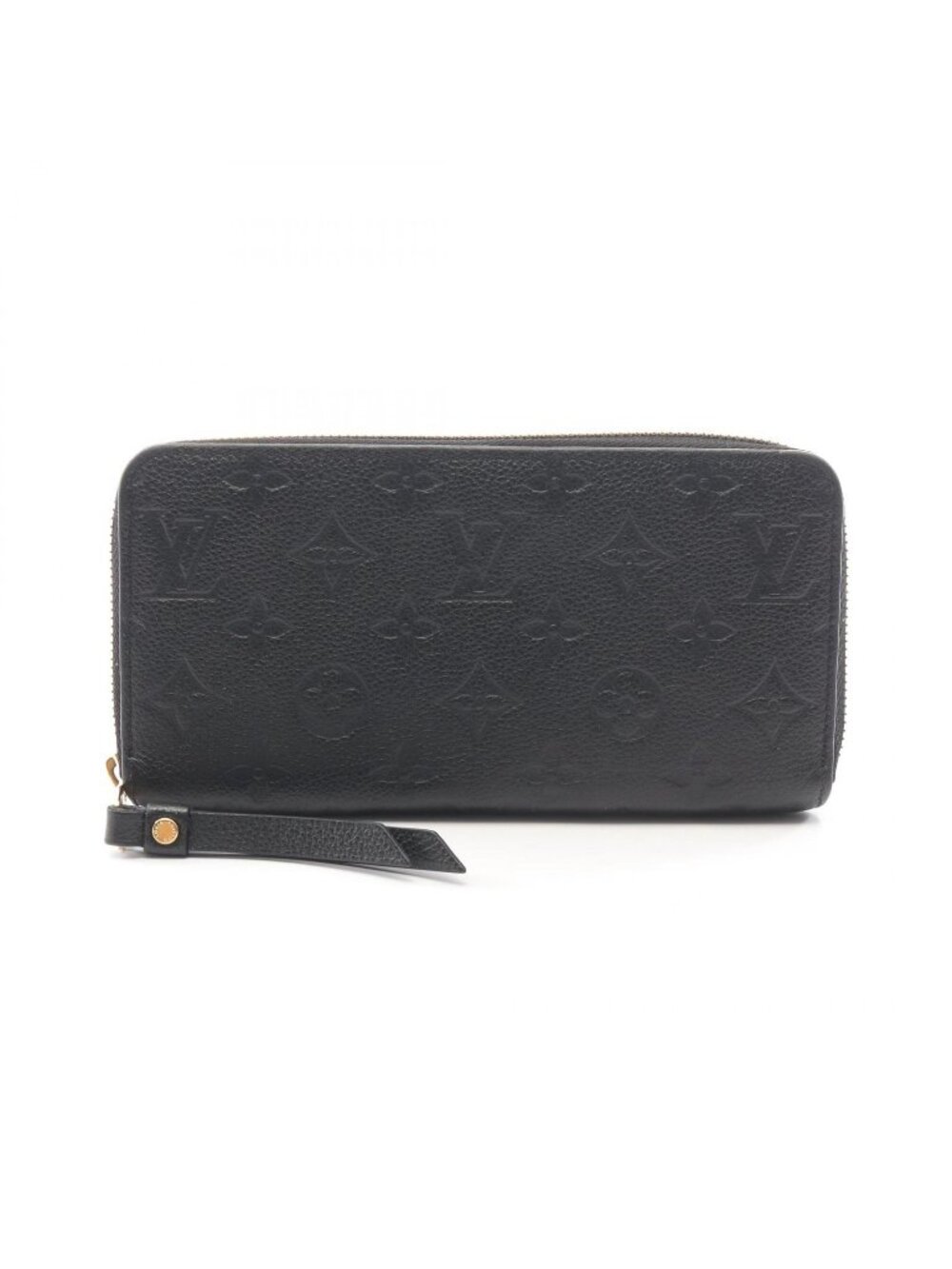 Louis Vuitton Round Wallet Zippy Monogram Empreinte Noir Leather